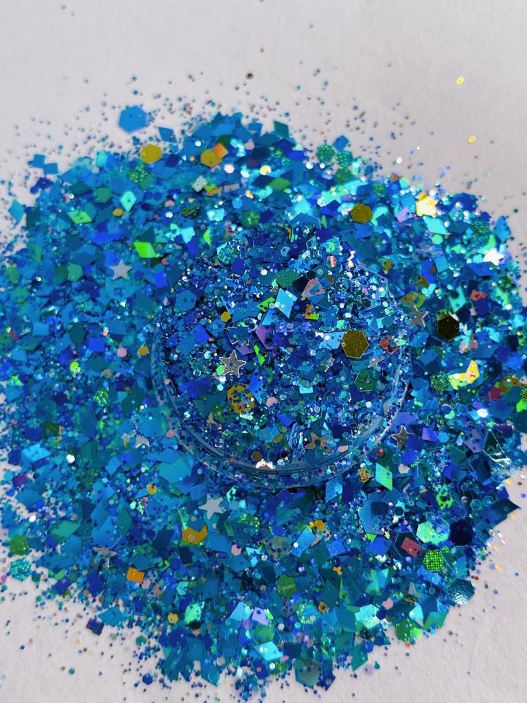 Chunky Glitters Blue Draje 4gr