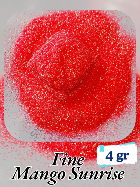 Epoksi- Mum-Makyaj-Tırnak-Sabun Simi Pulu Fine Mango 4 gr