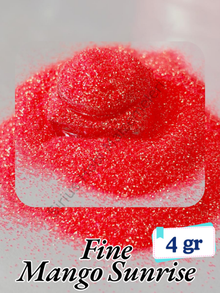 Epoksi- Mum-Makyaj-Tırnak-Sabun Simi Pulu Fine Mango 4 gr