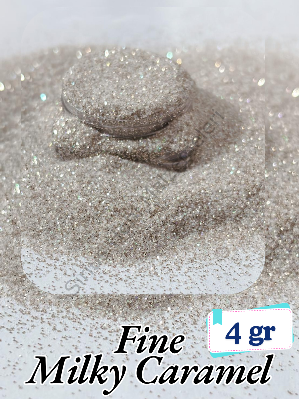 Epoksi- Mum-Makyaj-Tırnak-Sabun Simi Pulu Fine Milky Caramel 4 gr