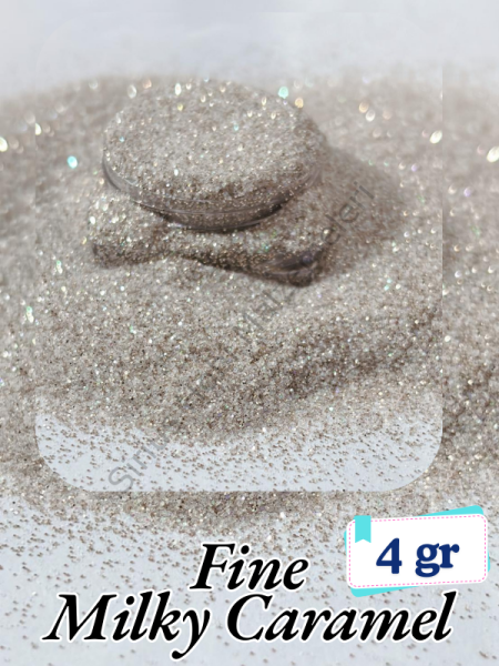 Epoksi- Mum-Makyaj-Tırnak-Sabun Simi Pulu Fine Milky Caramel 4 gr