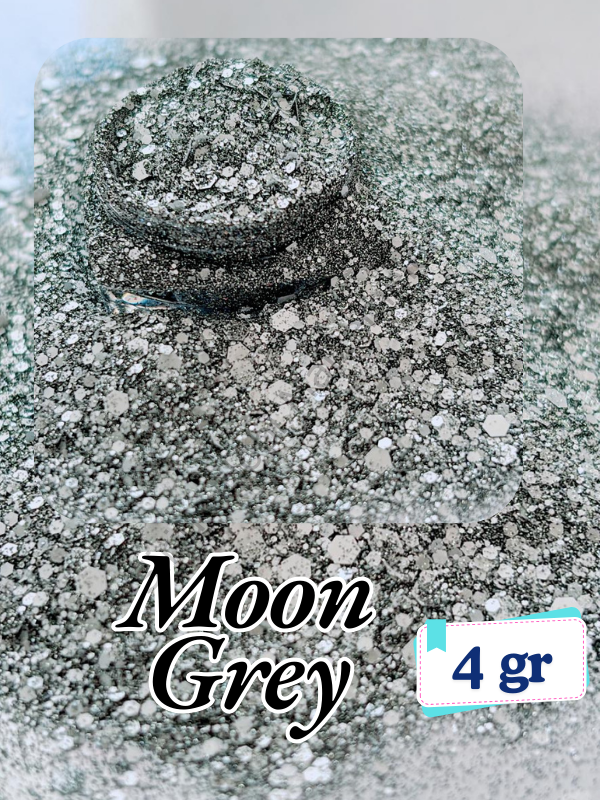 Epoksi- Mum-Makyaj-Tırnak-Sabun Simi Pulu Fine Moon Grey 4 gr