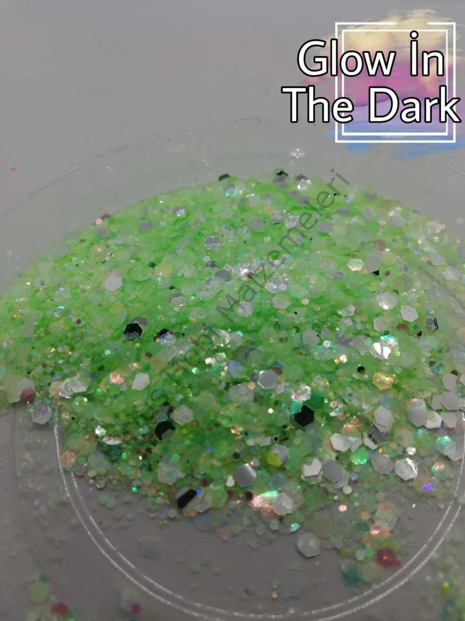 Epoksi Chunky Glitters Baby Green 5 gr