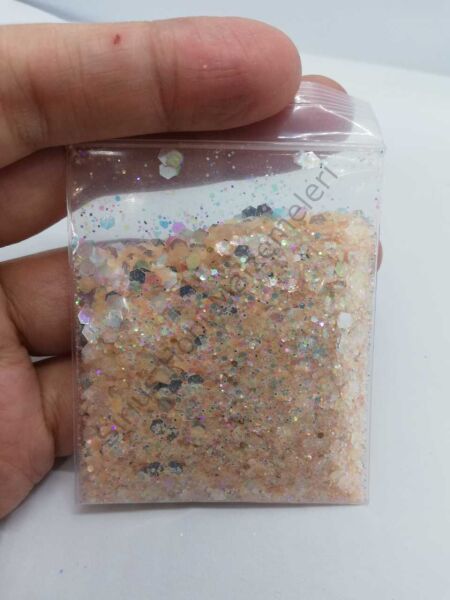 Epoksi Chunky Glitters Sunset Orange 5gr