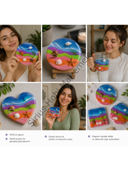 Epoksi İçin Renkli Dekoratif Kum 100 GR