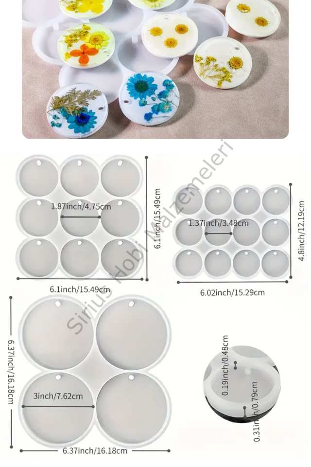Epoksi Reçine Çoklu Magnet Anahtarlık Silikon Kalıpları