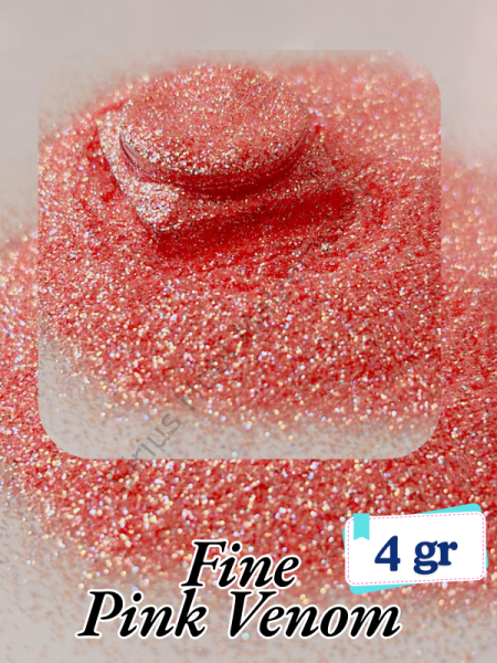 Epoksi- Mum-Makyaj-Tırnak-Sabun Simi Pulu Fine Pink Venom 4 gr