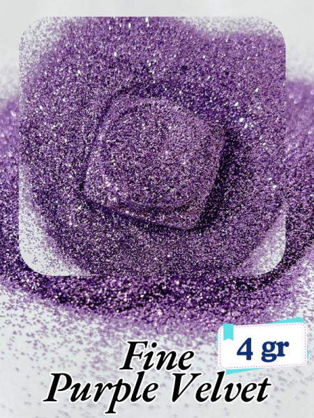 Epoksi- Mum-Makyaj-Tırnak-Sabun Simi Pulu Fine Purple Velvet 4 gr