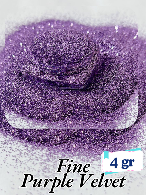 Epoksi- Mum-Makyaj-Tırnak-Sabun Simi Pulu Fine Purple Velvet 4 gr