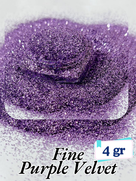 Epoksi- Mum-Makyaj-Tırnak-Sabun Simi Pulu Fine Purple Velvet 4 gr