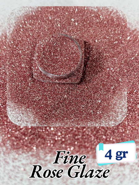 Epoksi- Mum-Makyaj-Tırnak-Sabun Simi Pulu Fine Rose Glaze 4 gr