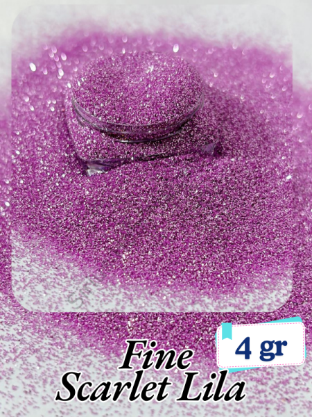Epoksi- Mum-Makyaj-Tırnak-Sabun Simi Pulu Fine Scarlet Lila 4 gr
