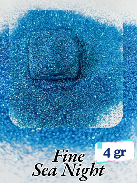 Epoksi- Mum-Makyaj-Tırnak-Sabun Simi Pulu Fine Sea Night 4 gr