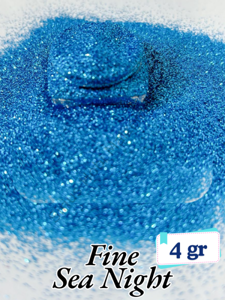 Epoksi- Mum-Makyaj-Tırnak-Sabun Simi Pulu Fine Sea Night 4 gr