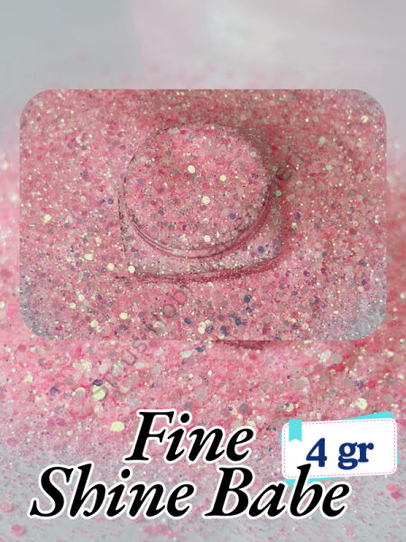 Epoksi- Mum-Makyaj-Tırnak-Sabun Simi Pulu Fine Shine Babe 4 gr