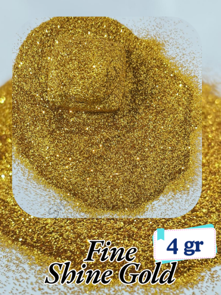 Epoksi- Mum-Makyaj-Tırnak-Sabun Simi Pulu Fine Shine Gold 4 gr
