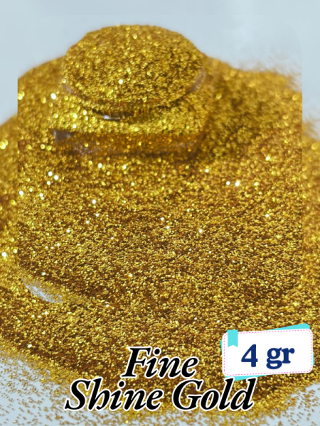 Epoksi- Mum-Makyaj-Tırnak-Sabun Simi Pulu Fine Shine Gold 4 gr