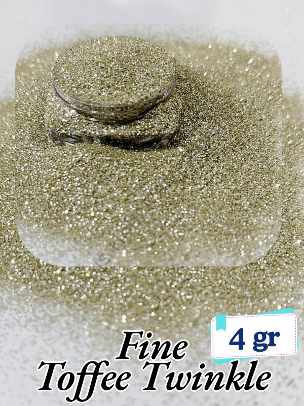 Fine Glitter İnce Toz Sim 4gr – Epoksi, Mum, Sabun, Nail Art Toffee Twinkle