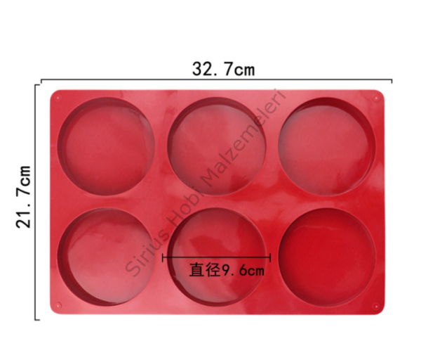 Epoksi 6lı 10 cm Bardak Altlığı Kalıbı