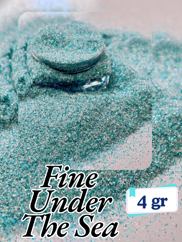 Fine Glitter İnce Toz Sim 4gr – Epoksi, Mum, Sabun, Nail Art Under The Sea