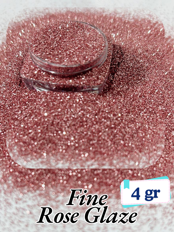 Epoksi- Mum-Makyaj-Tırnak-Sabun Simi Pulu Fine Rose Glaze 4 gr
