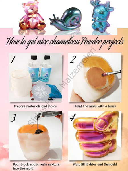 Chameleon Bukalemun Pigment Toz Boya Nebula Flux – 1 gr | Epoksi Uyumlu Renk Geçişli Efekt