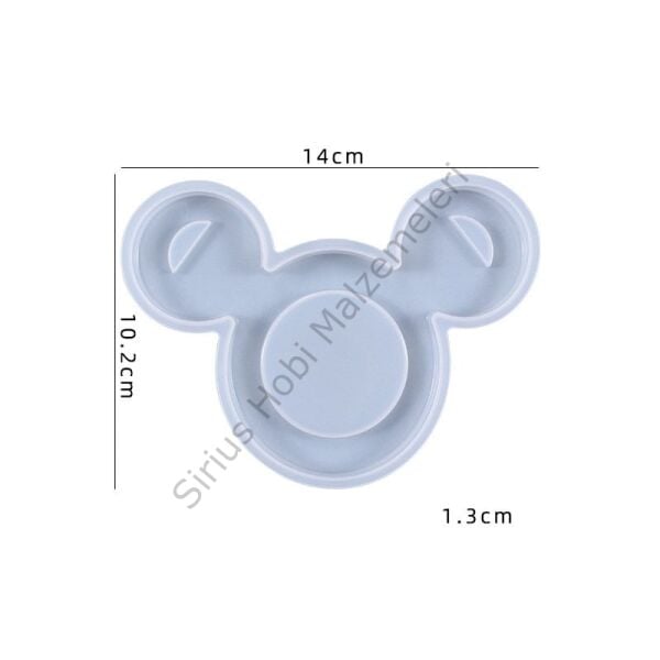 Epoksi Mickey Bardak Altığı Kalıbı