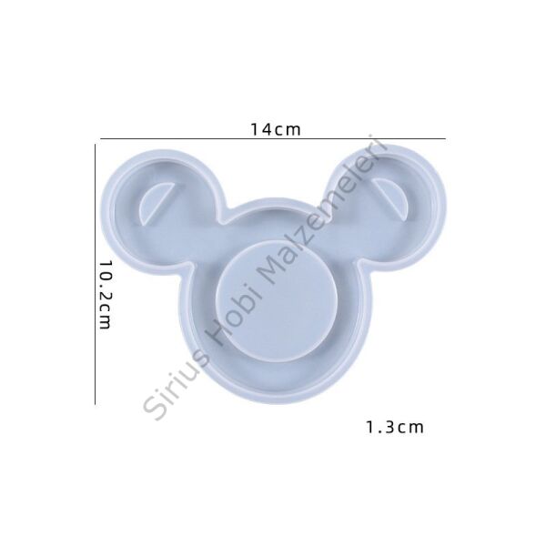 Epoksi Mickey Bardak Altığı Kalıbı