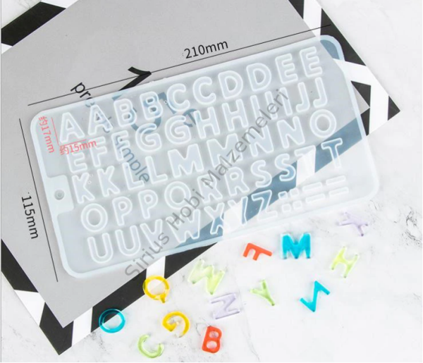 Epoksi Küçük Harfler Silikon Kalıbı