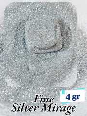 Epoksi- Mum-Makyaj-Tırnak-Sabun Simi Pulu Fine Silver Mirage 4 gr