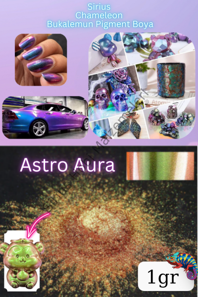 Chameleon Bukalemun Pigment Toz Boya Astro Aura – 1 gr | Epoksi Uyumlu Renk Geçişli Efekt