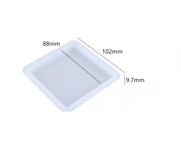 Epoksi Bardak Atlığı Kalıbı Seti  Kare 2 Parça