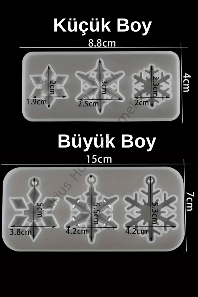 Epoksi Kar Taneleri Silikon Kalıpları