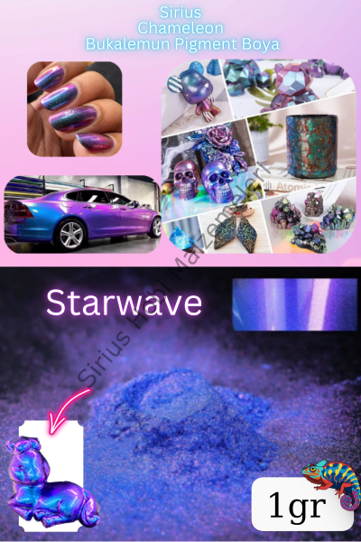 Chameleon Bukalemun Pigment Toz Boya Starwave – 1 gr | Epoksi Uyumlu Renk Geçişli Efekt