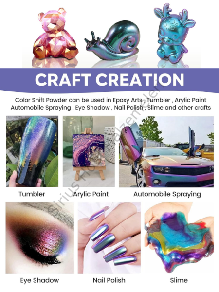 Chameleon Bukalemun Pigment Toz Boya Starwave – 1 gr | Epoksi Uyumlu Renk Geçişli Efekt