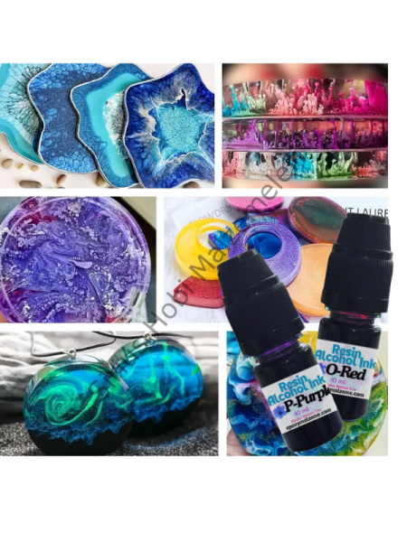 Epoksi Reçine Alcohol İnk Alkollü Mürekkep 10 ml -UV Reçine Uyumludur