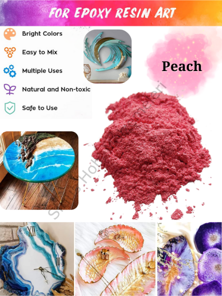 Epoksi Reçine Boyası Mica Powder İnci Sedefli Pigment İnci Tozu 5 gr Peach