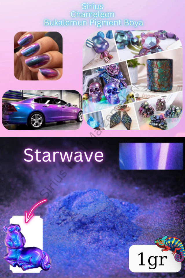 Chameleon Bukalemun Pigment Toz Boya Starwave– 1 gr | Epoksi Uyumlu Renk Geçişli Efekt