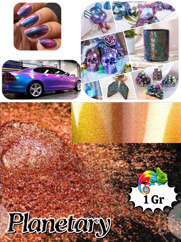 Epoksi-Tırnak-Makyaj-Sentetik Opal-Boyama Chameleon Bukalemun Pigment Boya Planetary 1 gr