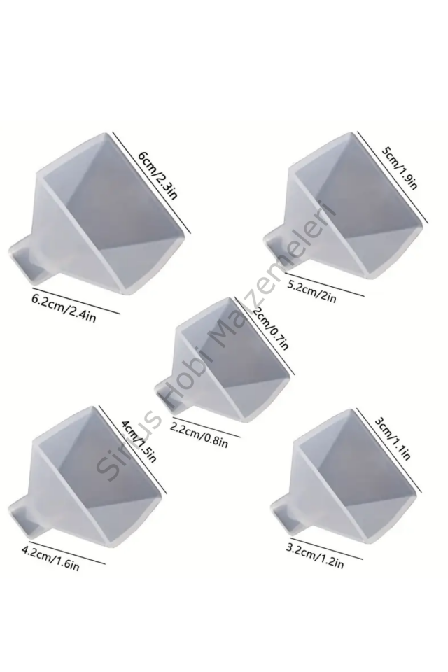 Epoksi Reçine Minik Piramit Silikon Kalıpları