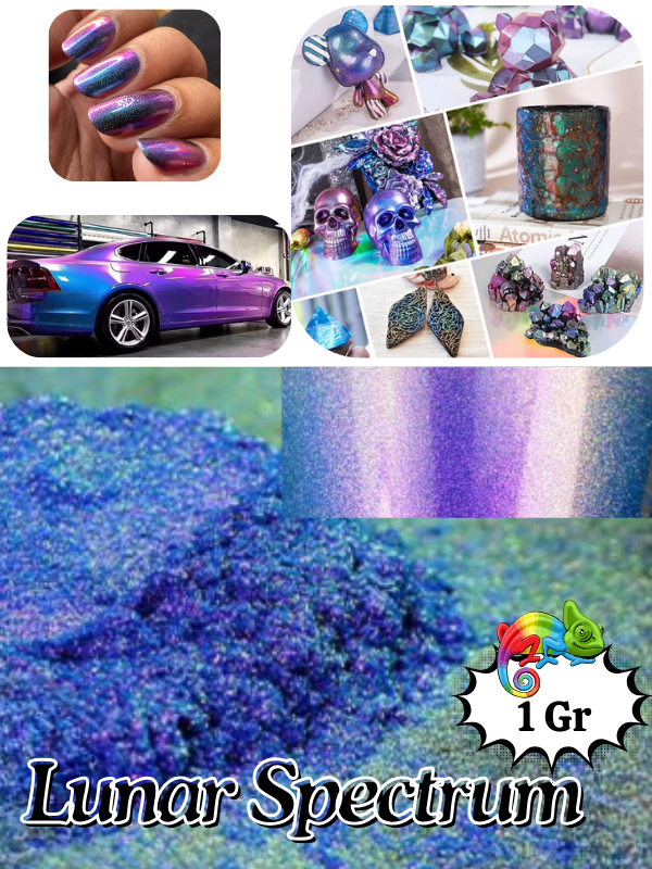 Epoksi-Tırnak-Makyaj-Sentetik Opal-Boyama Chameleon Bukalemun Pigment Boya Lunar Spectrum 1 gr