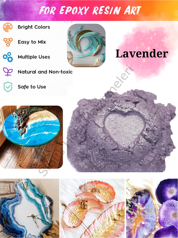 Epoksi Reçine Boyası Mica Powder İnci Sedefli Pigment İnci Tozu 5 gr Lavender