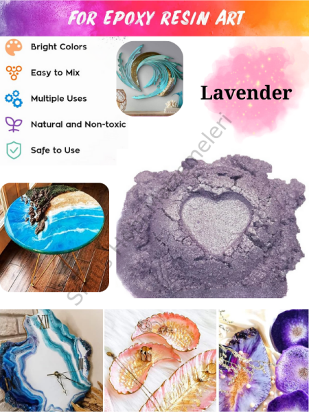 Epoksi Reçine Boyası Mica Powder İnci Sedefli Pigment İnci Tozu 5 gr Lavender