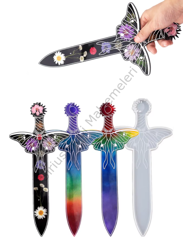 Epoksi Reçine Kılıç Silikon Kalıbı