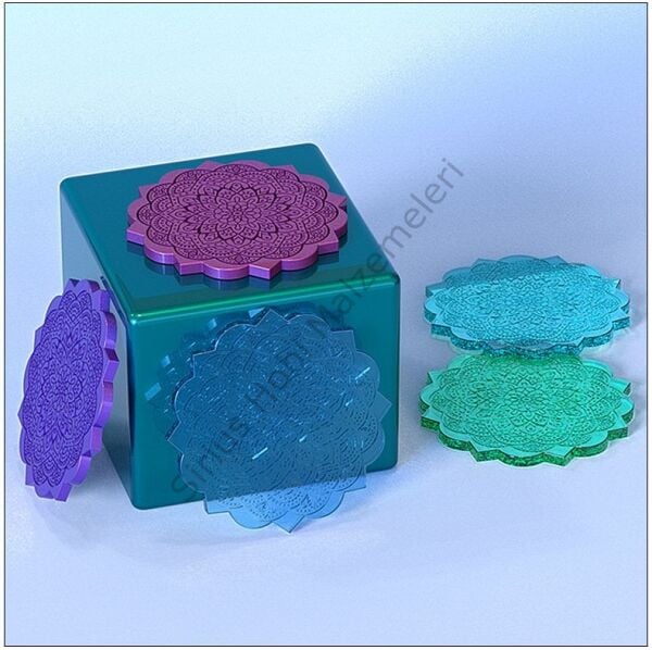 Epoksi Mandala 20 cm Sunumluk Kalıbı