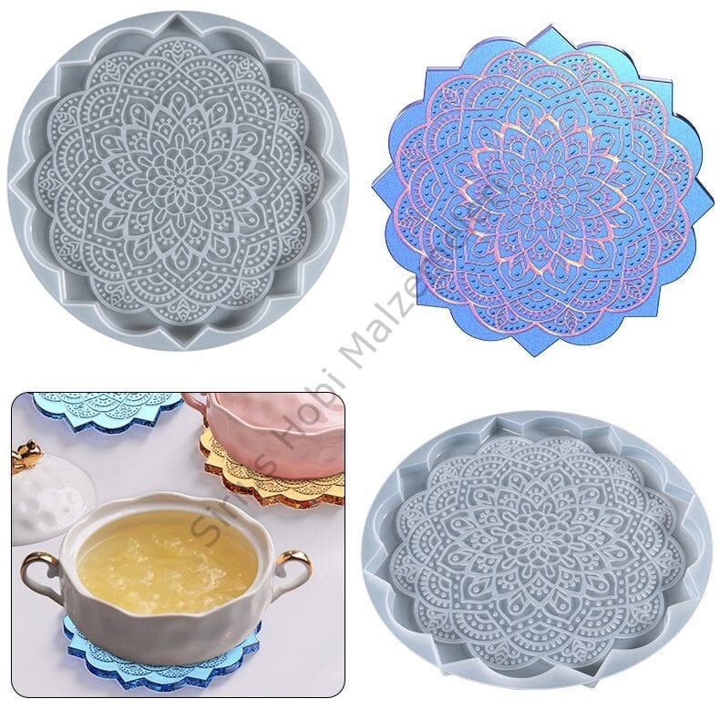Epoksi Mandala 20 cm Sunumluk Kalıbı