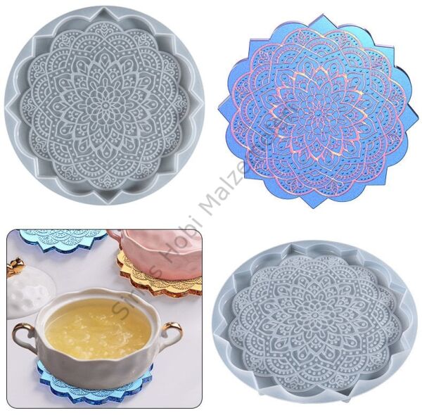 Epoksi Mandala 20 cm Sunumluk Kalıbı