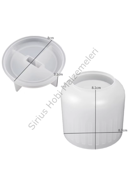 Epoksi Reçine Alçı Kapaklı Kutu Silikon Kalıbı