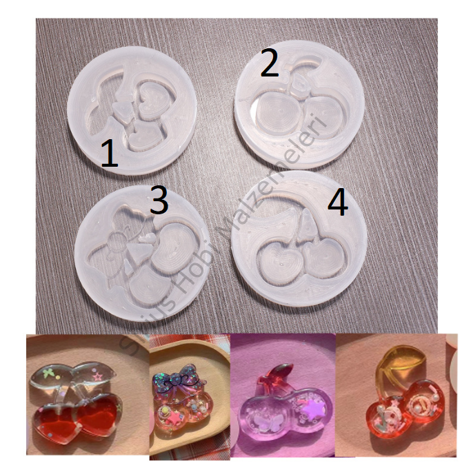 Epoksi Kiraz Shakers Kalıpları 7 cm