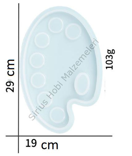 Epoksi Boya Paleti Kalıbı 2